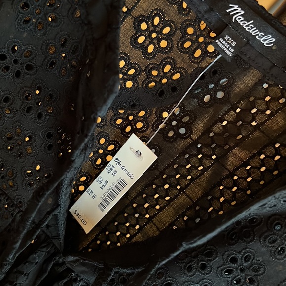 MADEWELL Eyelet Double Tie Peasant Top - Picture 8 of 8